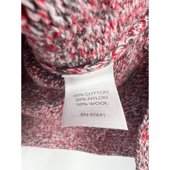 J. Jill Sweater Women's Multicolor‎ Wool Blend Cowl-Neck Knitted Size Medium - Picture 3 of 5